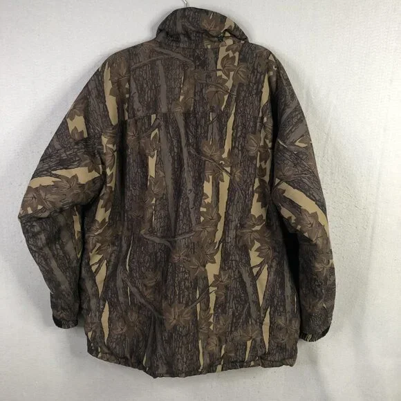 Gander Mountain Quiet+ Jacket Mens Extra Large Camo Hunting Insulated Made USA